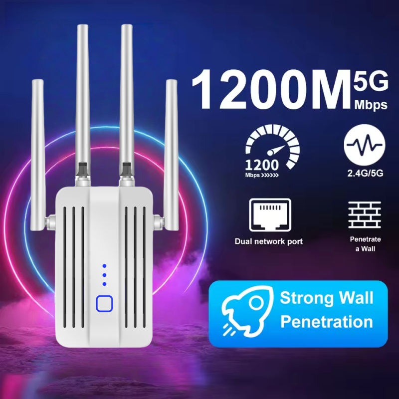 Home Security Bundle - 1200Mbps WiFi répéteur Extender 2.4G/5GHz double
