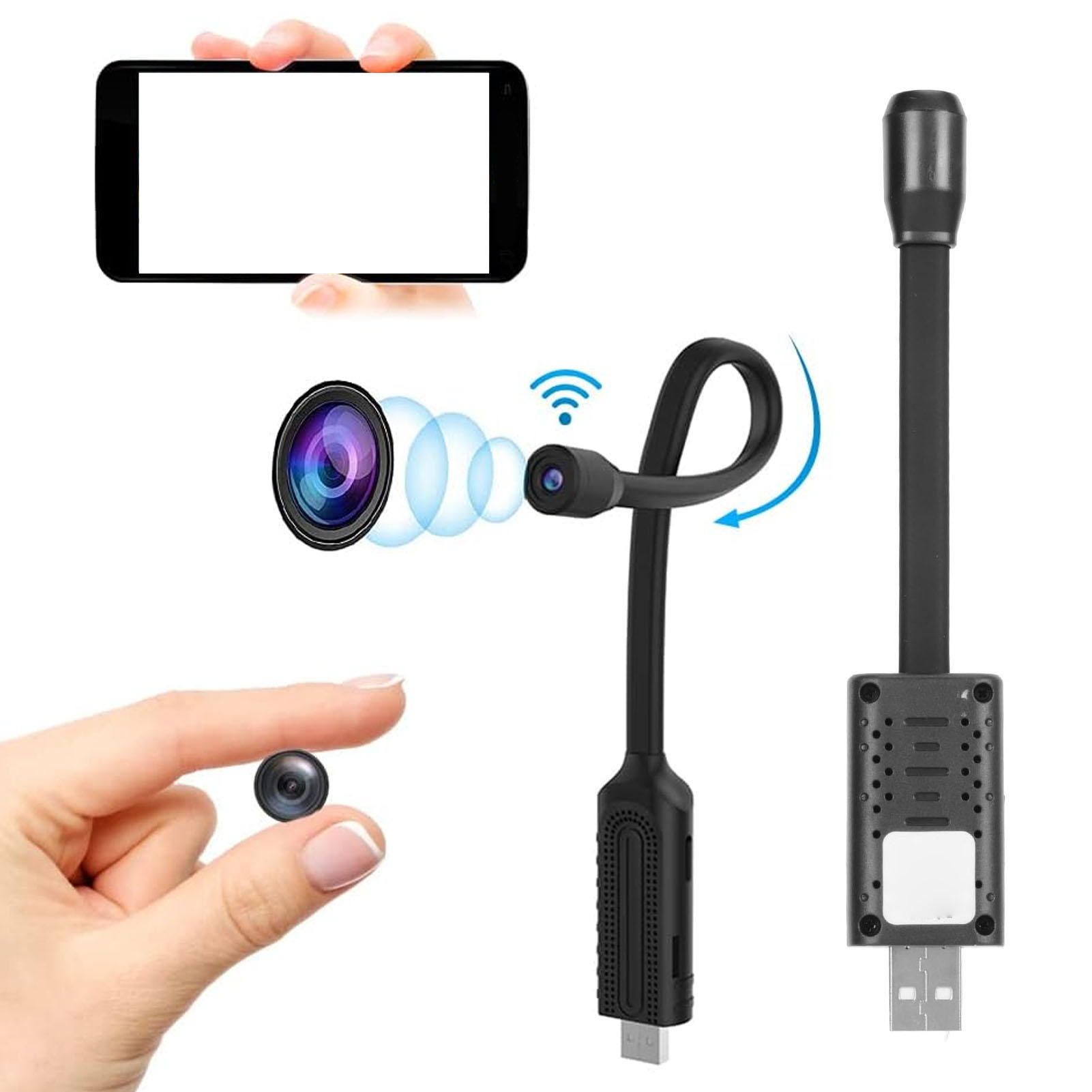 Home Security La - Mini caméra de sécurité sans fil,