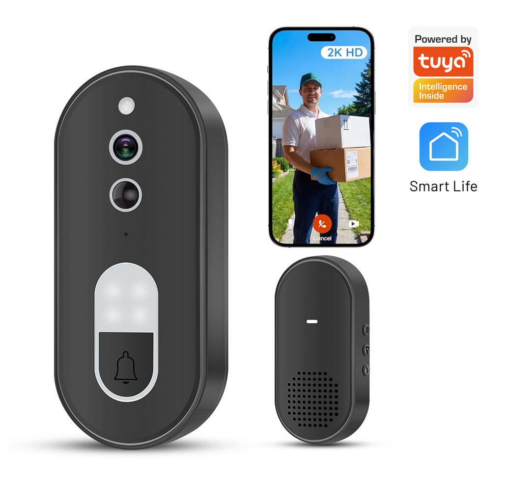 Home Security Lidar - Sonnette vidéo sans fil WiFi Tuya