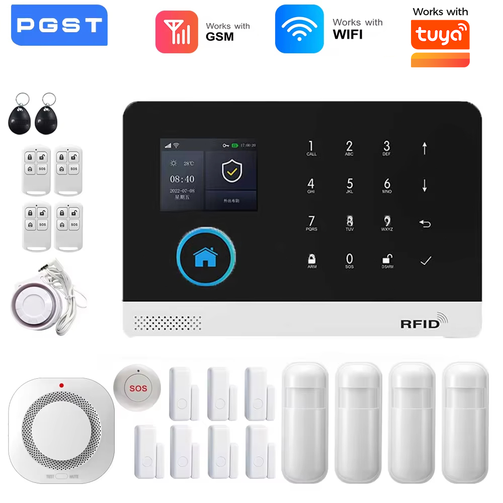 Home Security Front Door Camera - Système d’alarme WiFi GSM pour maison