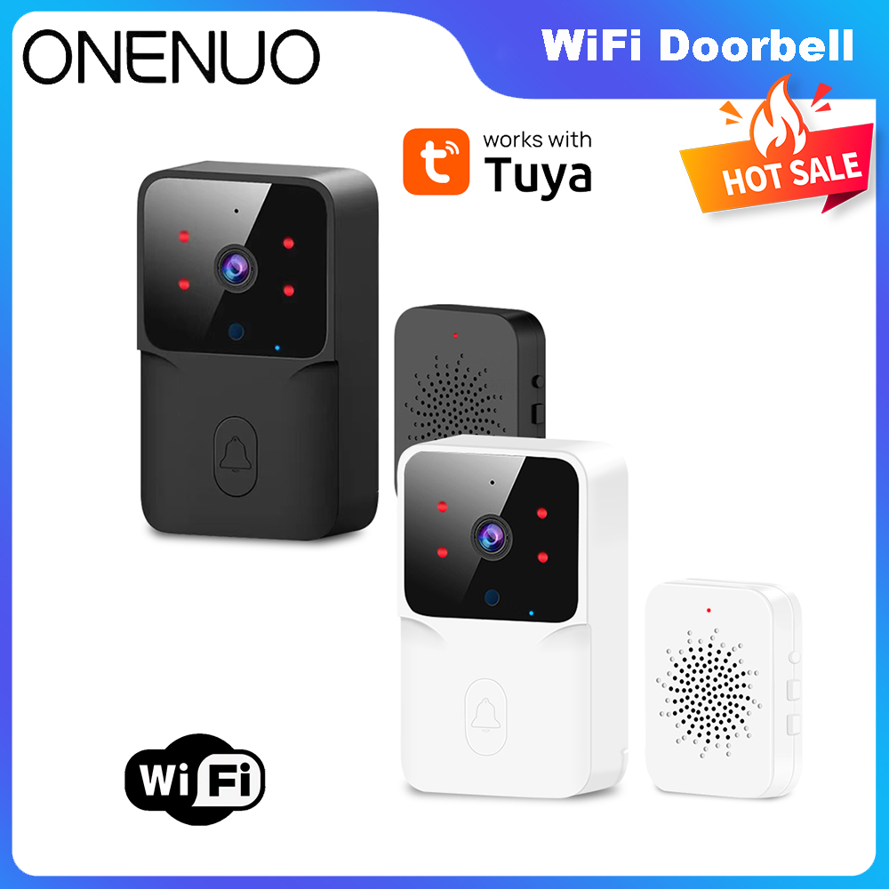 Home Security Front Door Camera - Tuya WiFi vidéo sonnette sans fil
