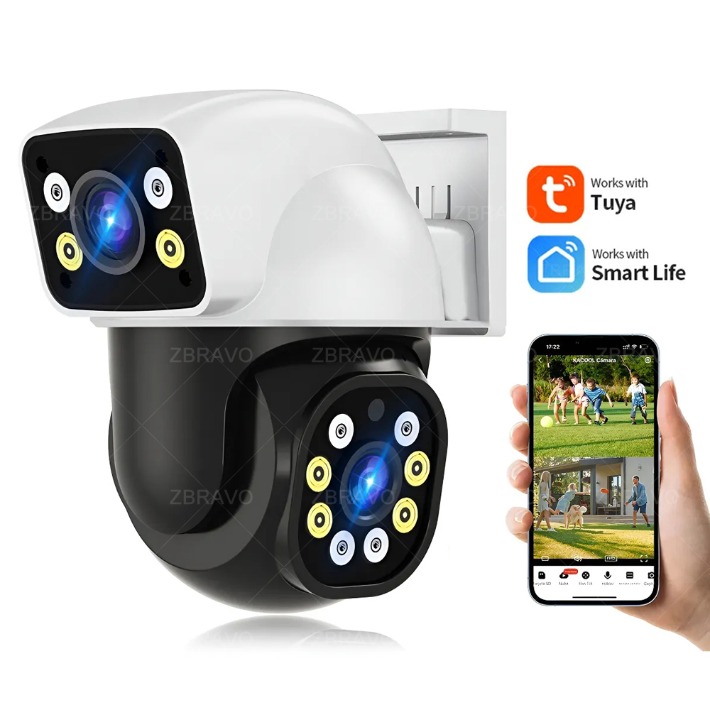 Home Security La - Caméra extérieure WiFi Smartlife 8MP Tuya,