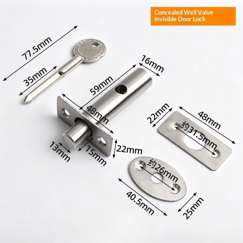 Home Security Key - Serrure de porte cachée antivol en