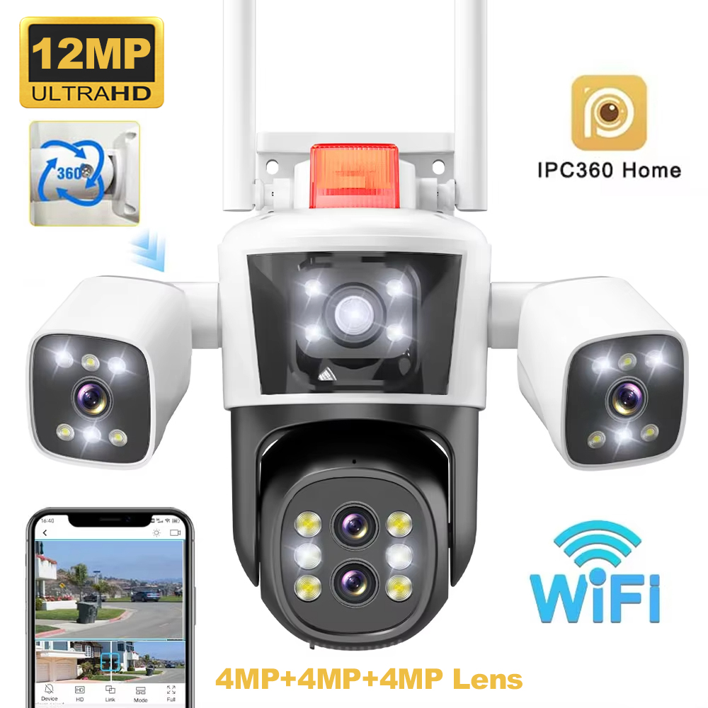 Home Security Lidar - Caméra IP WiFi sans fil extérieure