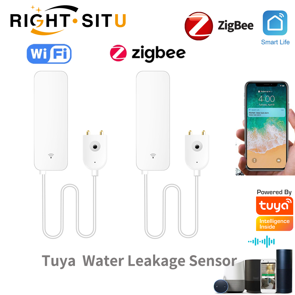 Home Security Tools - Capteur de fuite d'eau WiFi Tuya,