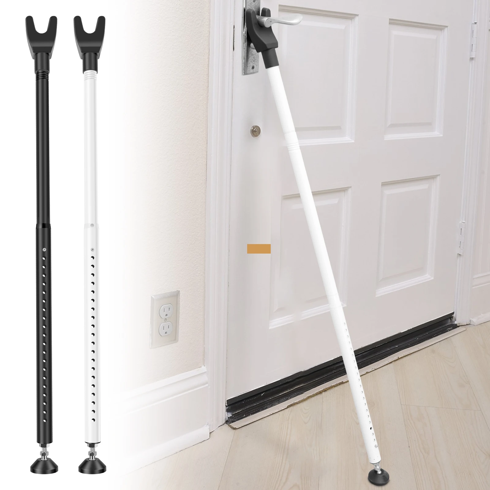 Home Security Door Reinforcement Lock - Barre de sécurité réglable pour porte