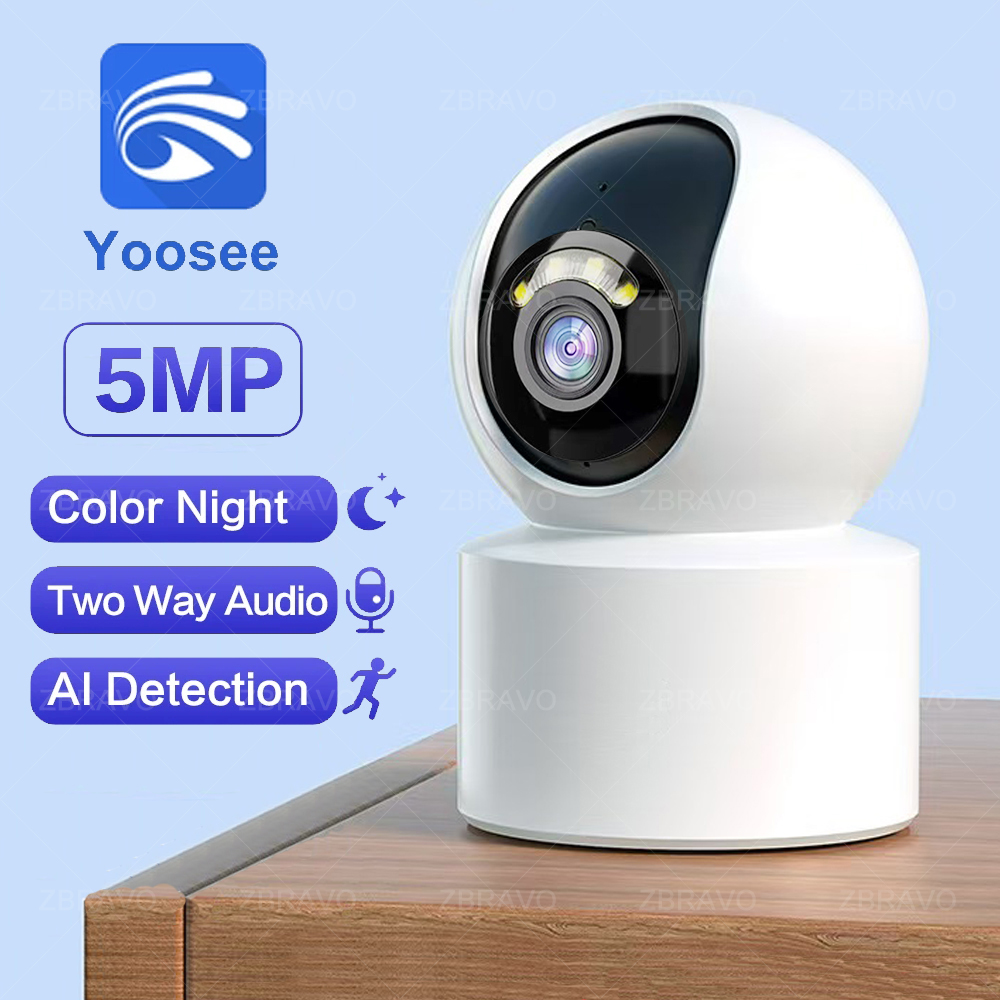 Home Security Lidar - Yoosee 5MP WiFi sécurité PTZ caméra