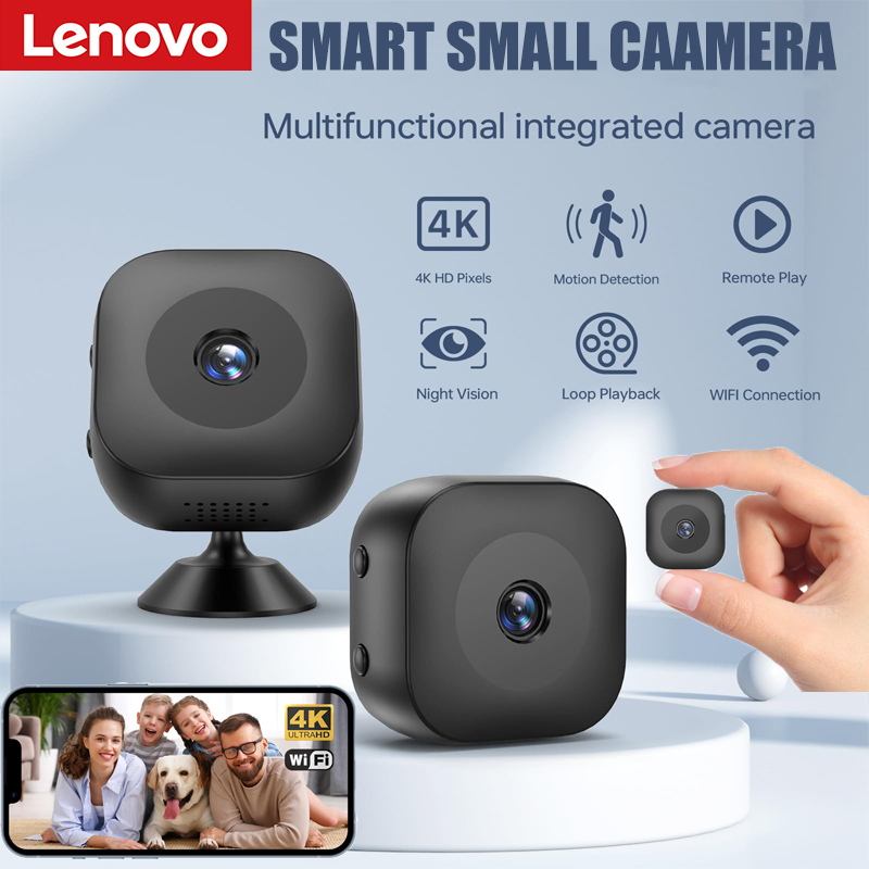 Home Security La - Caméra miniature intelligente Lenovo 4K HD,