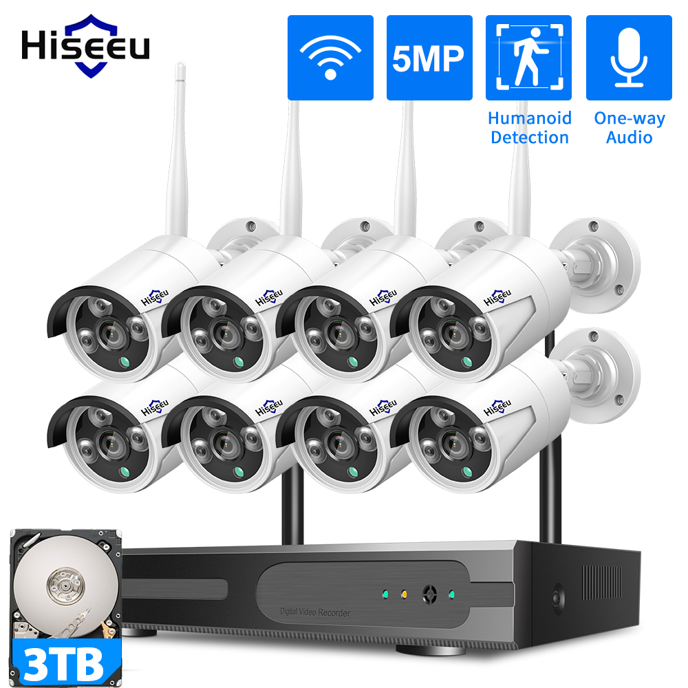 Home Security Kit - Système de sécurité CCTV WiFi Hiseeu