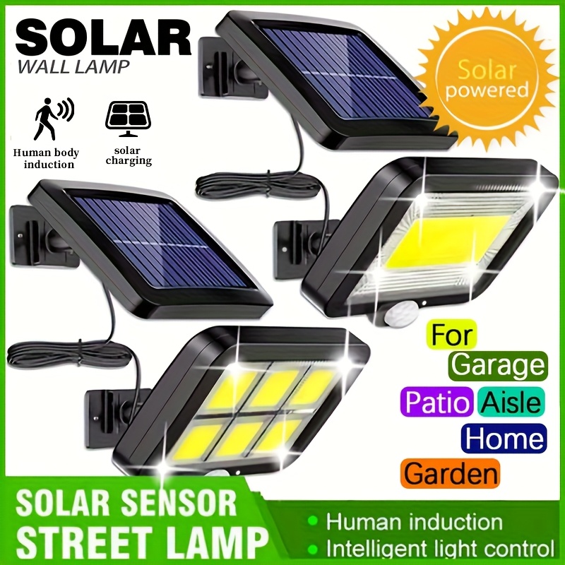 Home Security Flood Lights - LED solaire fendu applique extérieure étanche