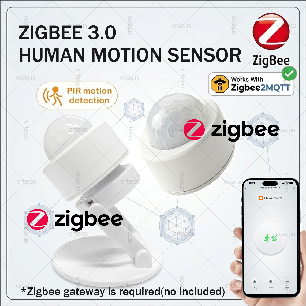 Home Security Tools - Détecteur de mouvement PIR mini Zigbee