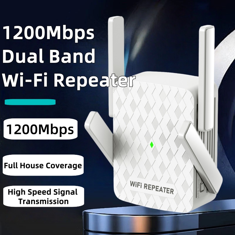 Home Security Bundle - Répéteur WiFi 5Ghz, routeur 1200Mbps, amplificateur