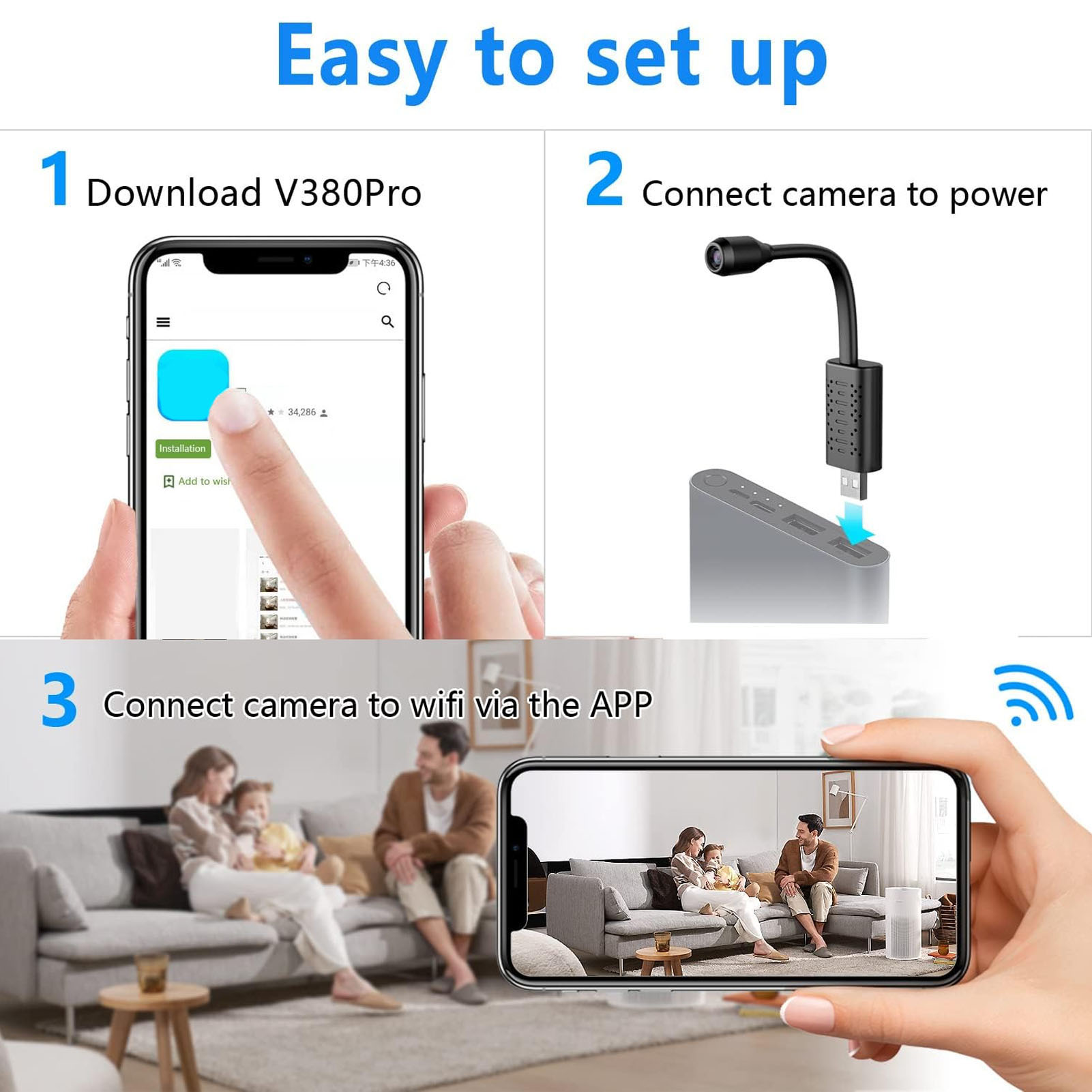 Mini caméra de sécurité sans f - Home Security La avis et prix