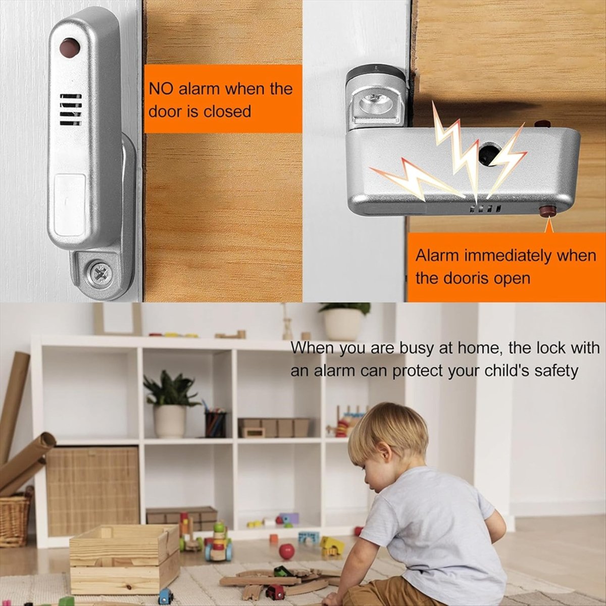 Serrure renforcée de porte de  - Home Security Door Reinforcement Lock avis et prix