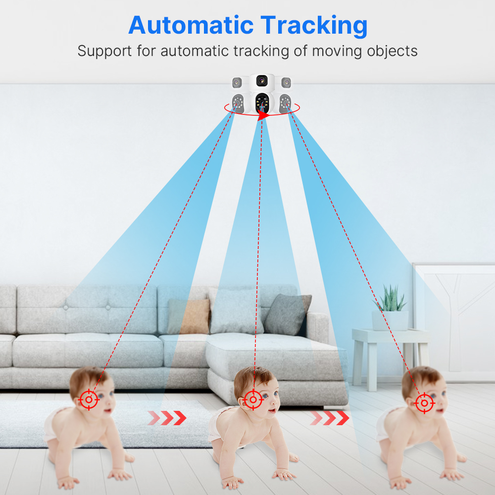 Caméra IP PTZ Hiseeu 2K 4MP WI - Home Security Lidar avis et prix