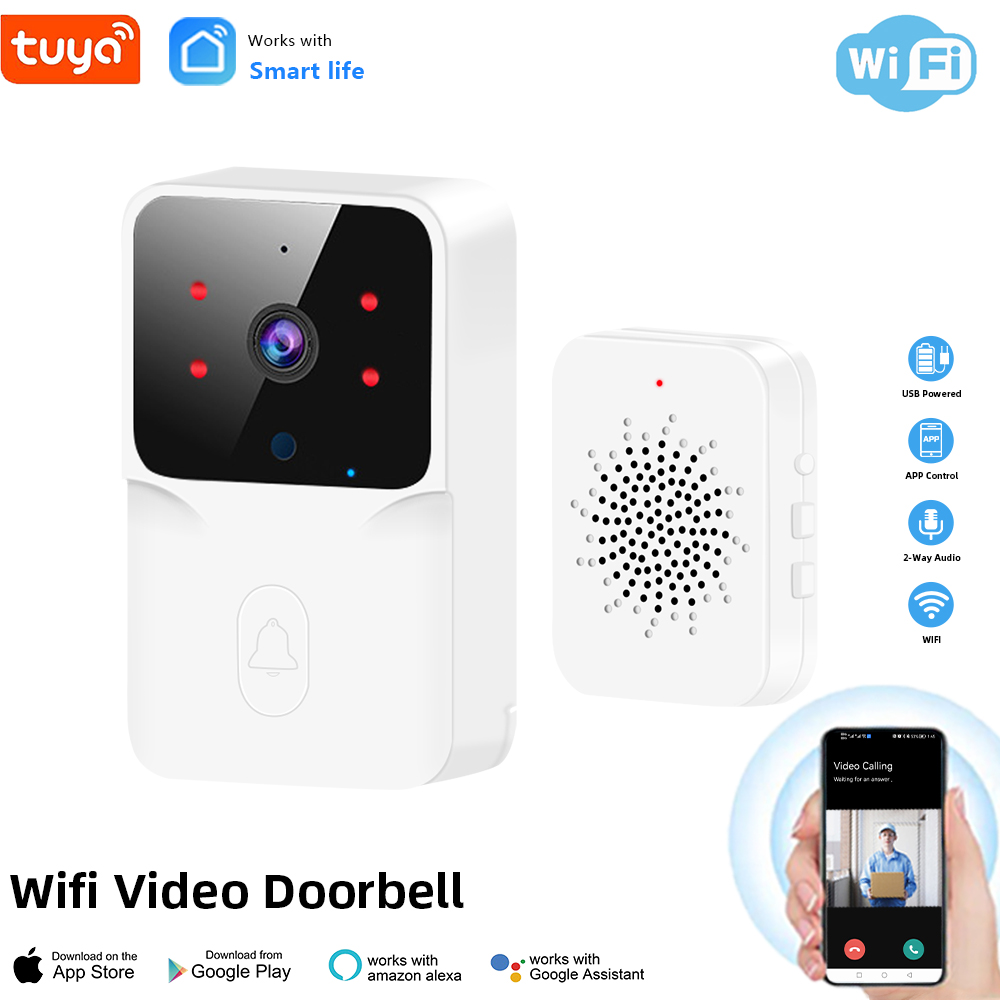 Tuya WiFi vidéo sonnette sans  - Home Security Front Door Camera avis et prix