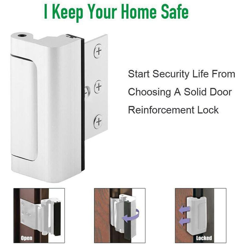 2X Serrure de porte de sécurit - Home Security Door Reinforcement Lock avis et prix