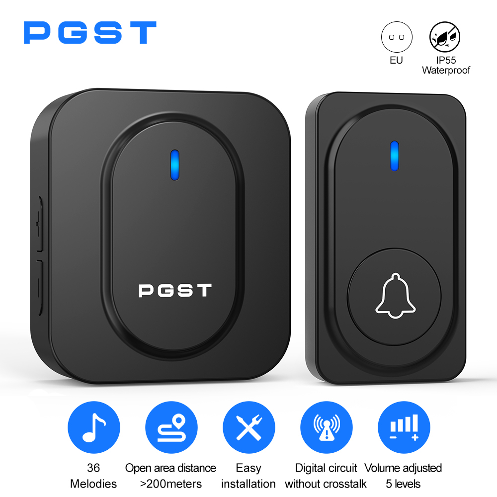 Sonnette sans fil PGST avec 36 - Home Security Installation avis et prix