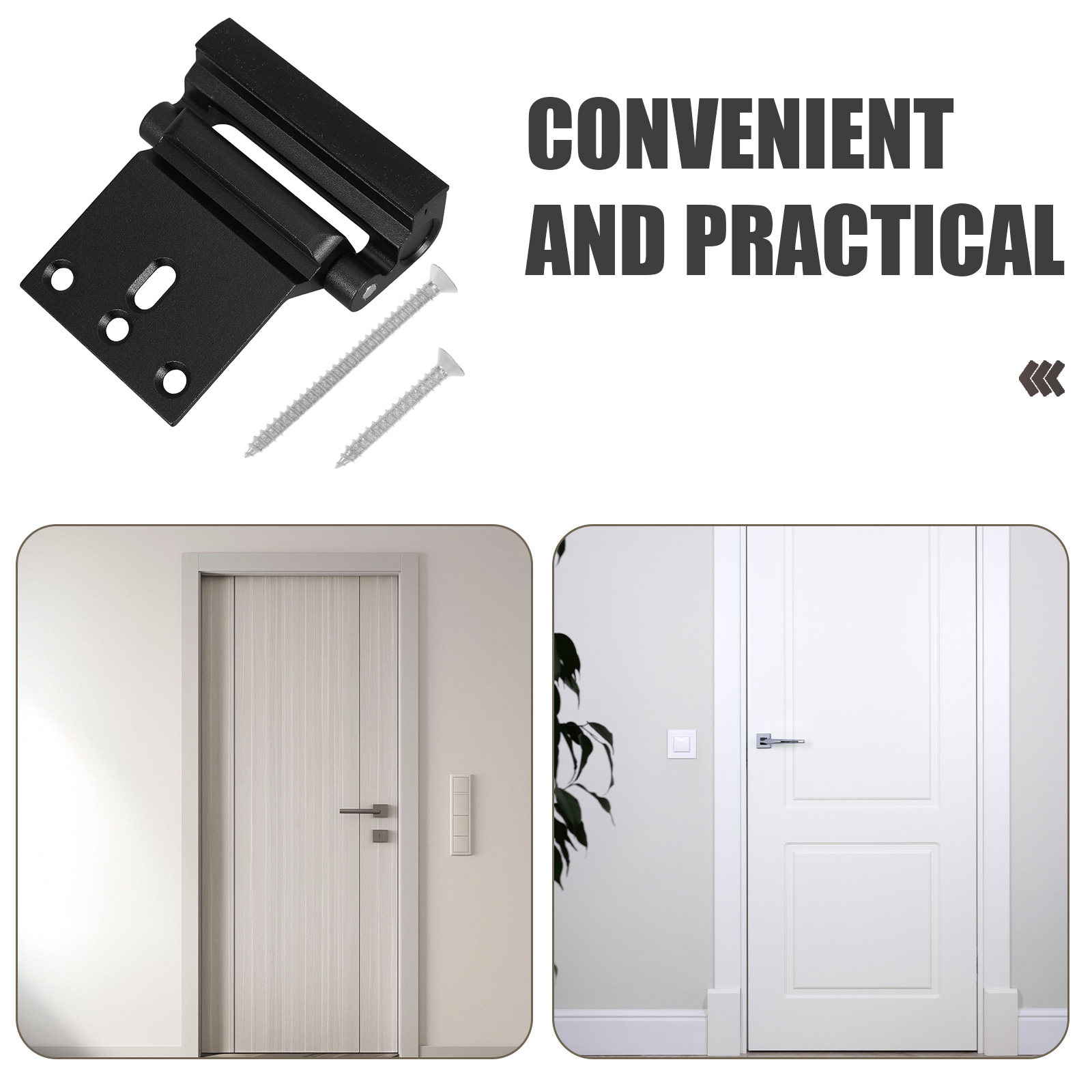 2 pièces de serrures de sécuri - Home Security Door Reinforcement Lock avis et prix
