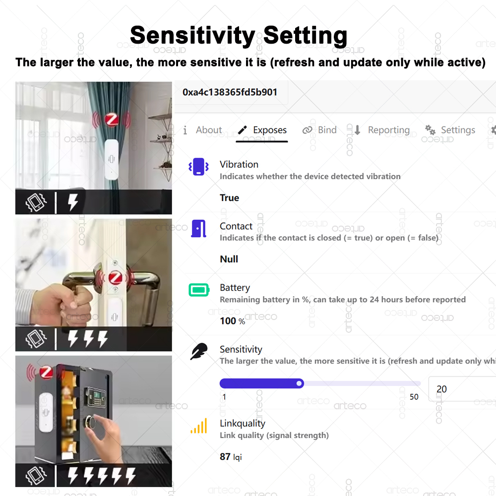 Capteur de vibrations intellig - Home Security Tools avis et prix