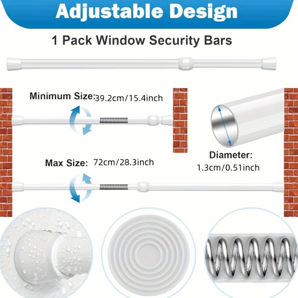 Barre de sécurité réglable en  - Home Security Door Reinforcement Lock avis et prix