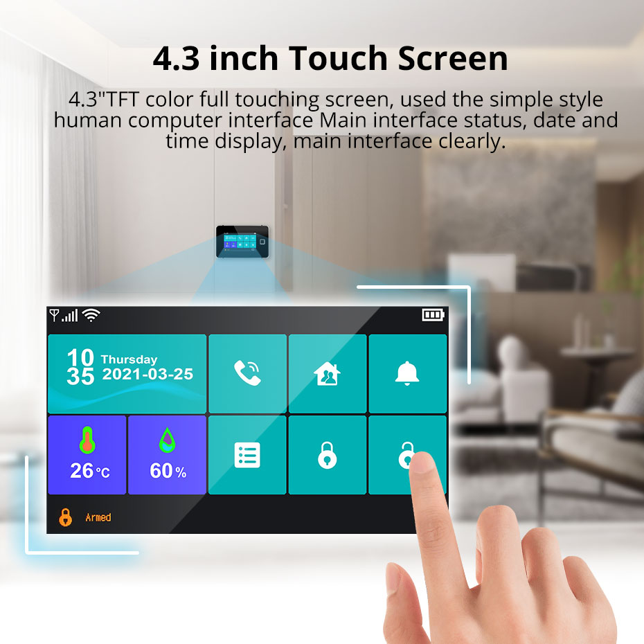 KERUI tuya-Kit de panneau d'al - Keypad Alarm Panel avis et prix