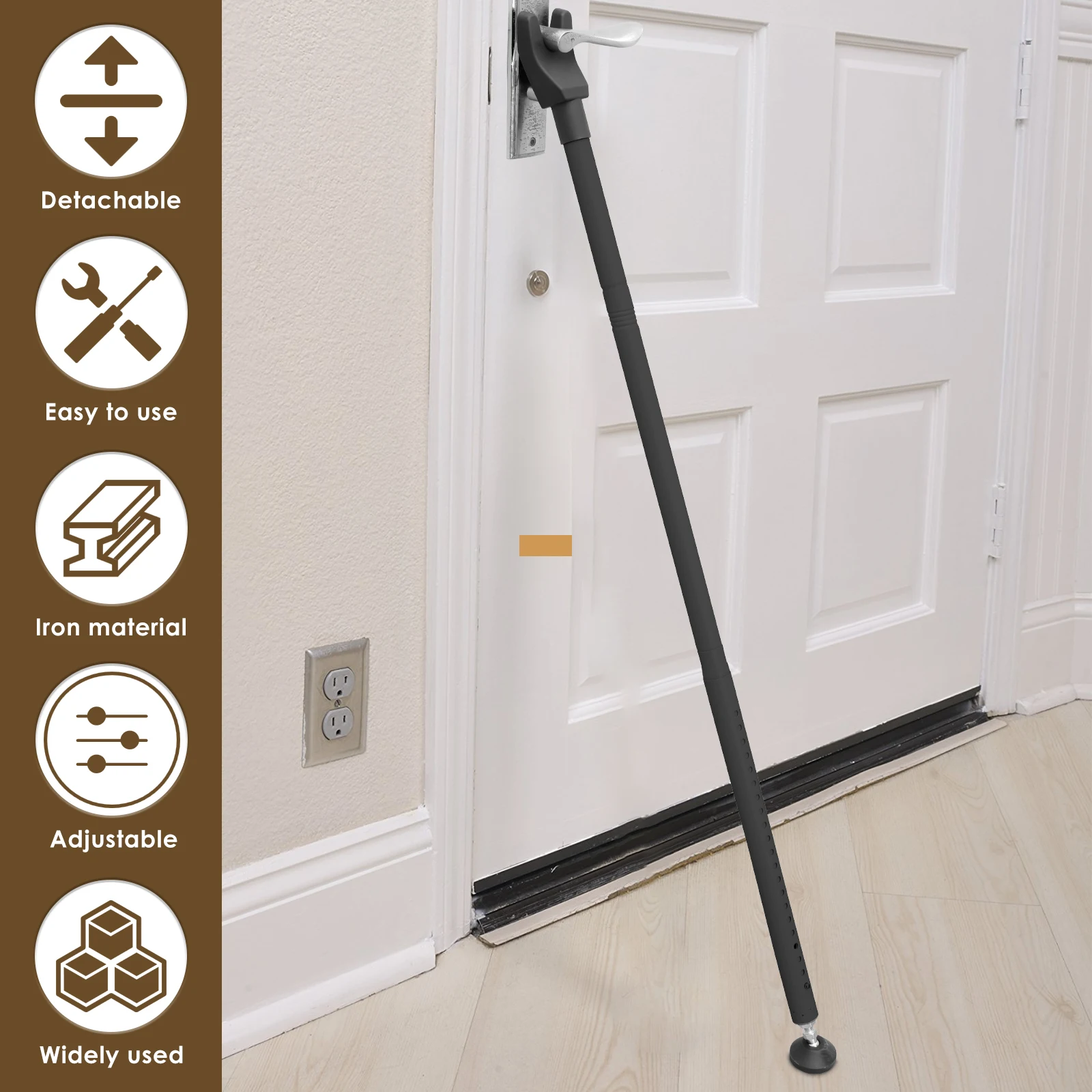 Barre de sécurité réglable pou - Home Security Door Reinforcement Lock avis et prix