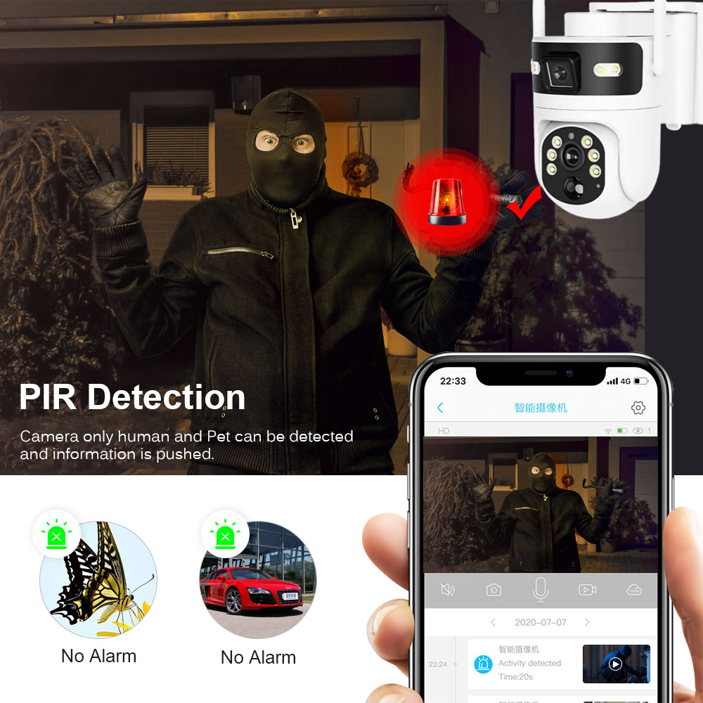 Caméra de sécurité solaire PTZ - Home Yard Security Cameras avis et prix