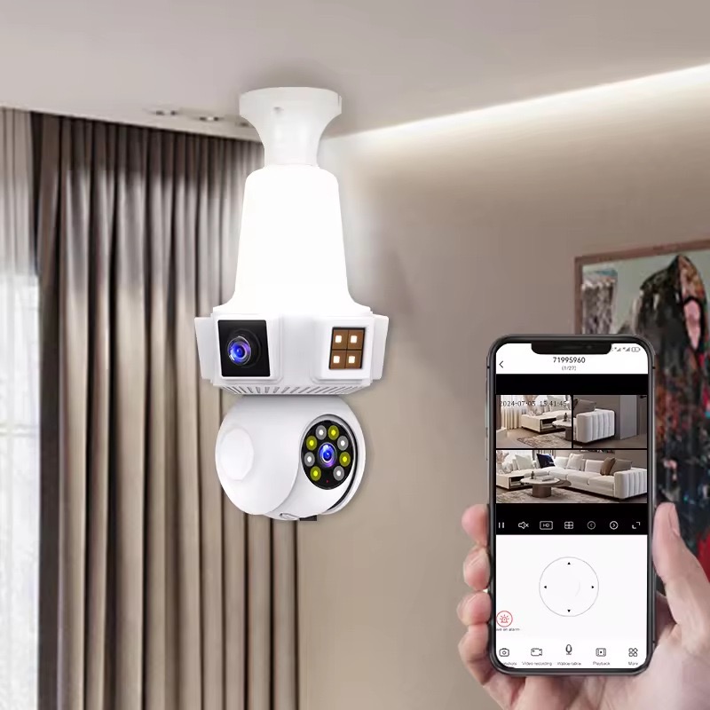 6MP V380pro APP double objecti - Home Security Flood Lights avis et prix