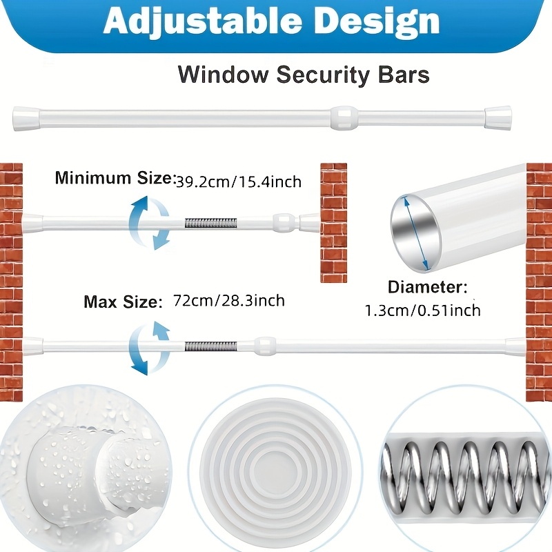 Barre de sécurité réglable en  - Home Security Door Reinforcement Lock avis et prix