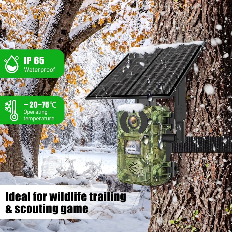 Caméra de chasse 4G solaire av - Home Security Game avis et prix