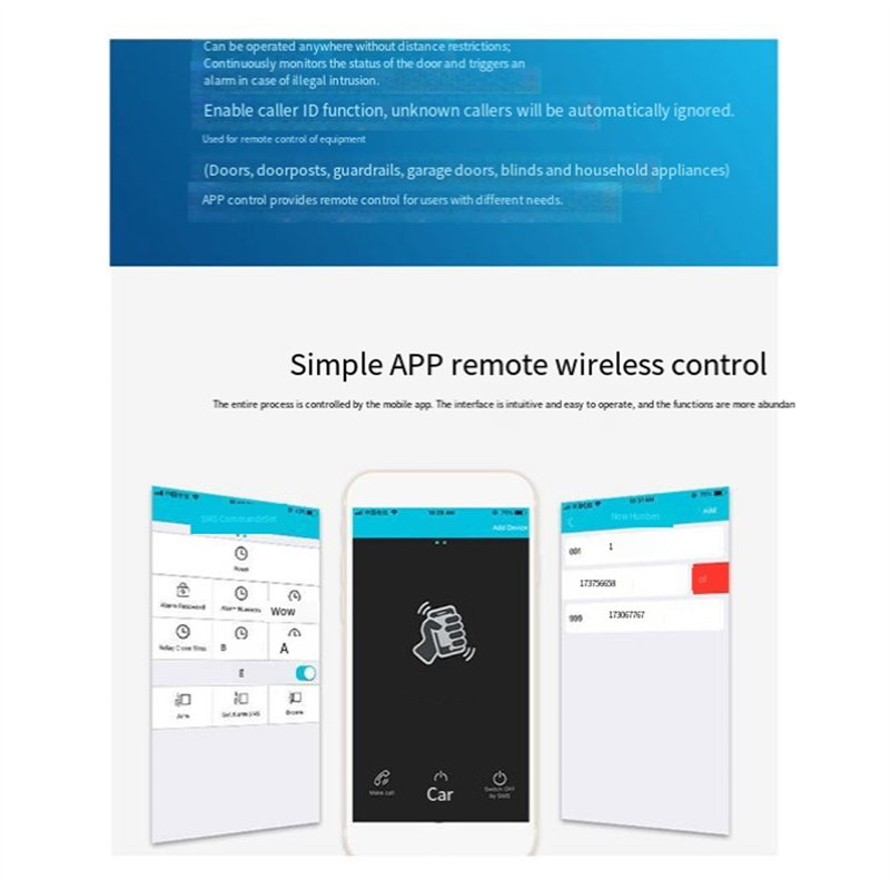 Ouvre-porte GSM B04C-RTU5024,  - Home Security Kit avis et prix