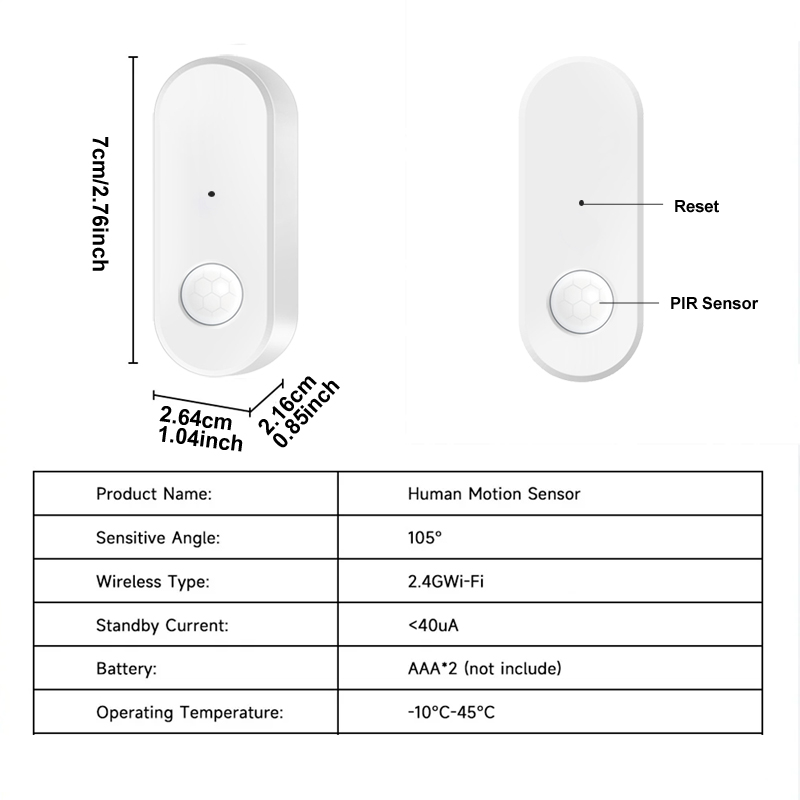 Tuya – capteur de mouvement PI - Home Security Tools avis et prix
