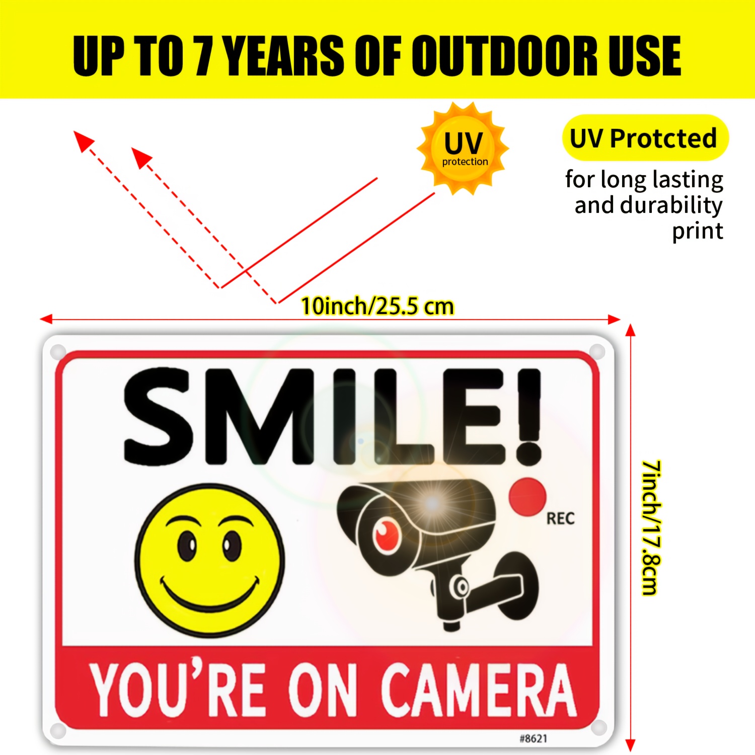 2 pièces plates 2D « Smile! »  - Home Yard Security Cameras avis et prix
