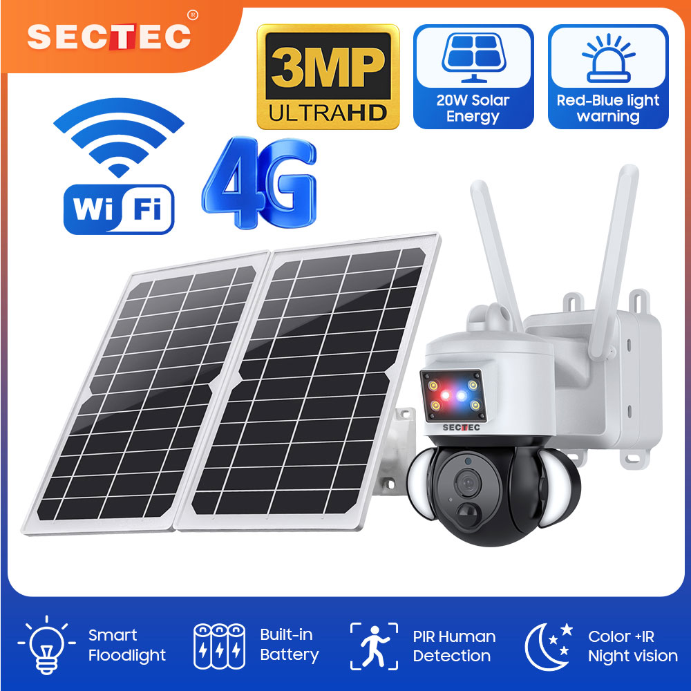 SECTEC-Caméra de permission Ex - Home Security Flood Lights avis et prix