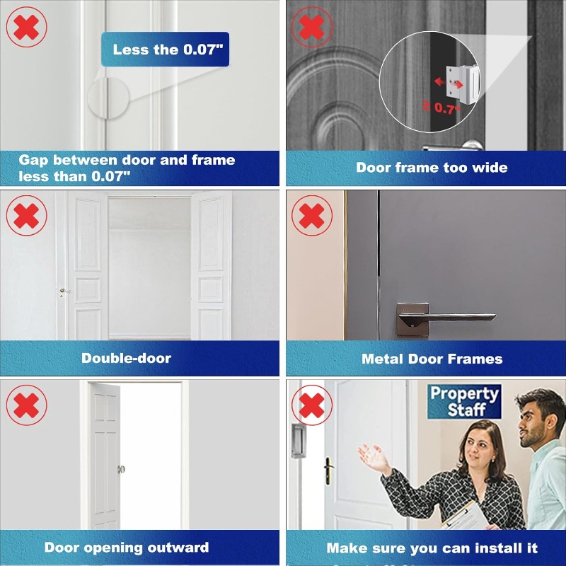Verrou de renforcement de port - Home Security Door Reinforcement Lock avis et prix