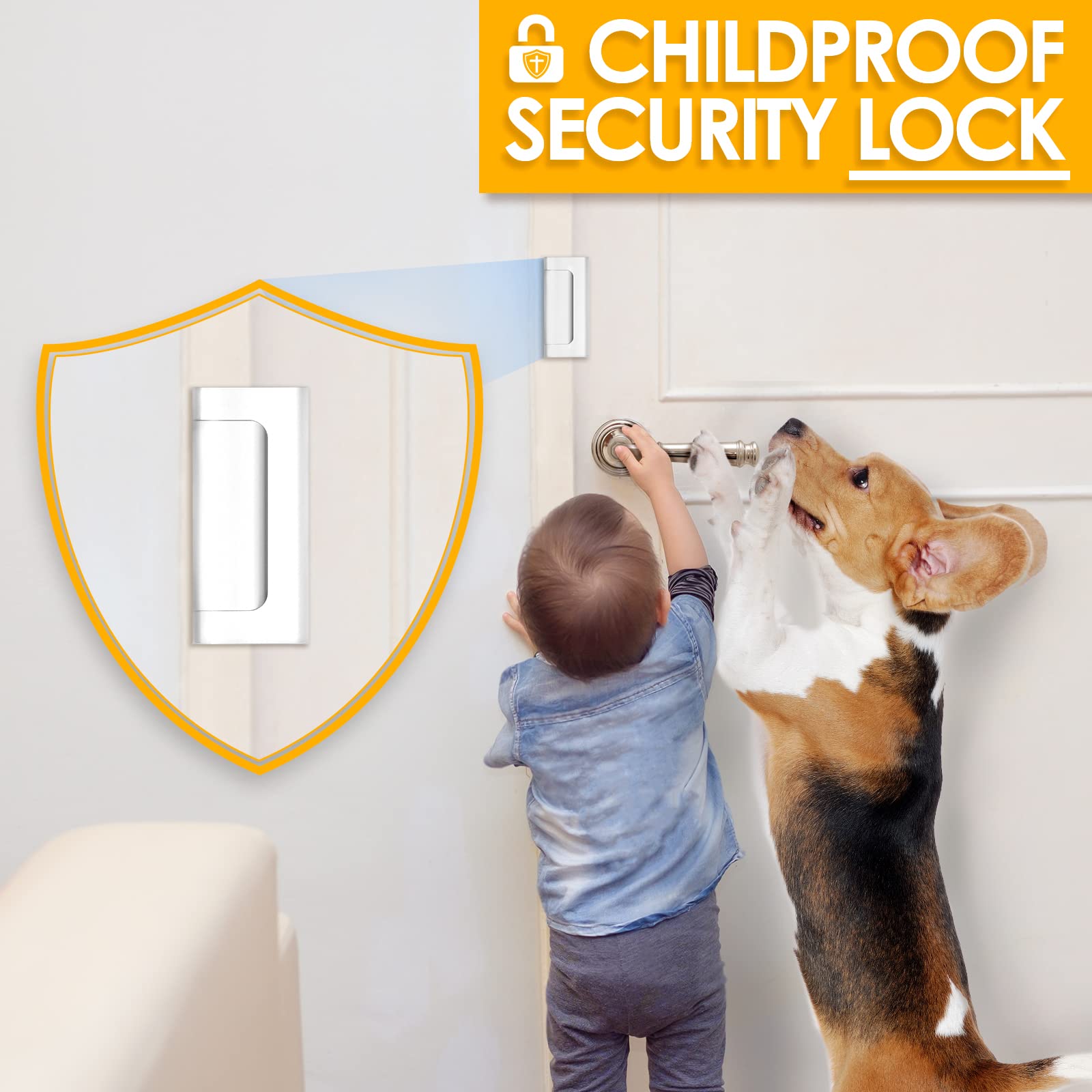 Nouvelle serrure de porte de s - Home Security Door Reinforcement Lock avis et prix