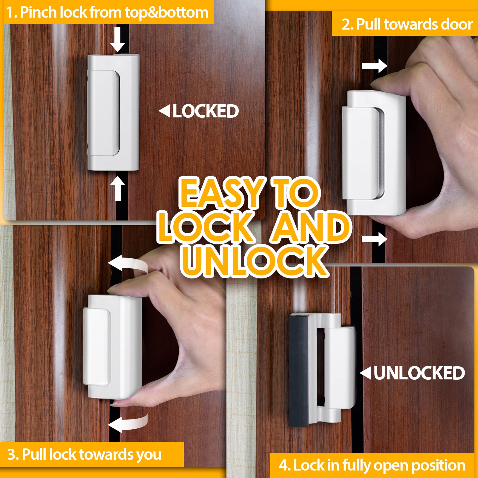 Nouvelle serrure de porte de s - Home Security Door Reinforcement Lock avis et prix