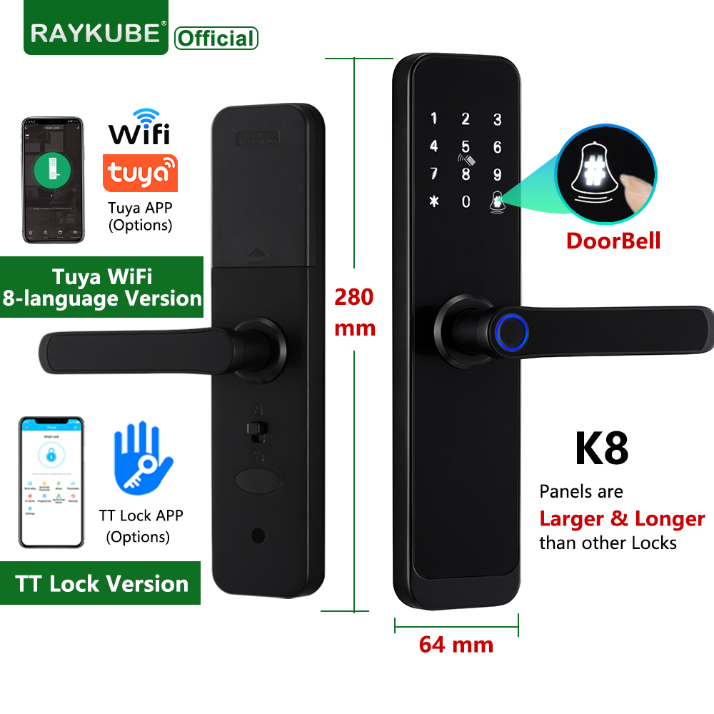 RAYKUBE K8 serrure de porte in - Home Security Keypad avis et prix