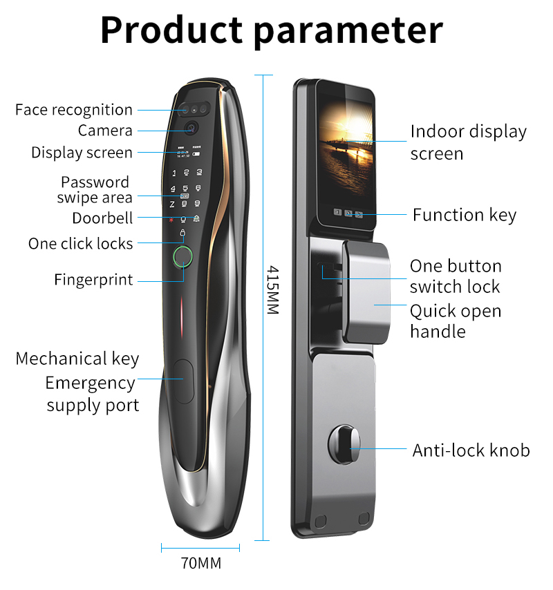 TYSH Tuya sécurité empreinte d - Home Security Front Door Camera avis et prix
