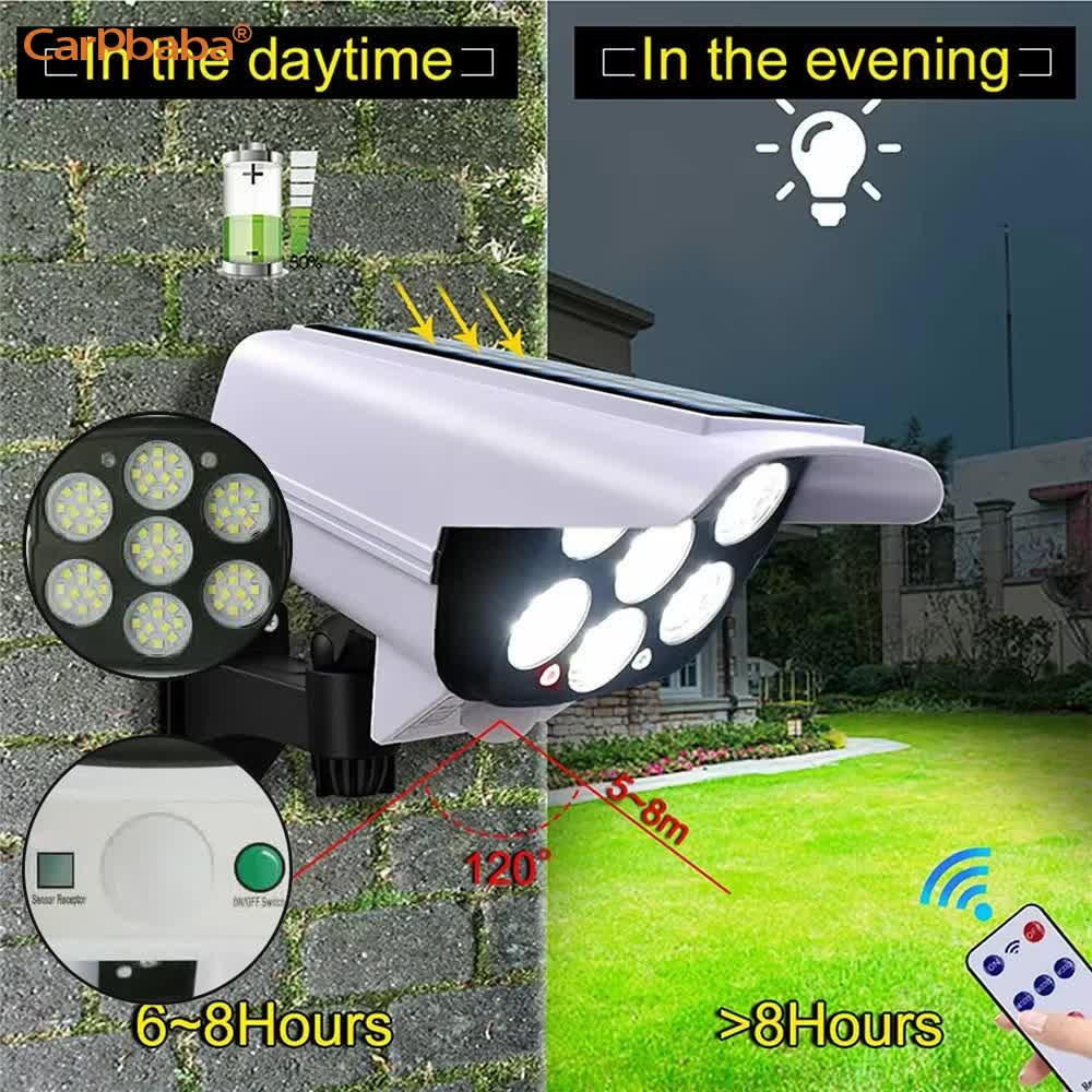 Lumière solaire extérieure cap - Home Security Flood Lights avis et prix